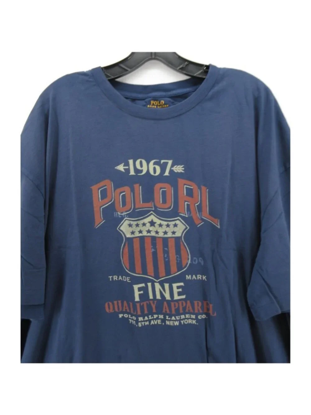 Polo Ralph Lauren Shirt 2XB Big Graphic Crest Shield Single Stitch *